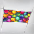 6 Pcs Fluorescent Light Covers for Ceiling Lights Stained glass seamless texture waves for window colored glass 3d Magnetic Decorative Shade Filters 4x2 ft for Classroom Office Hospital Decor by DERUINVAIO