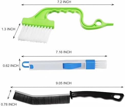 Gap Cleaning Brush Tool,7pcs Hand-held Groove Gap Cleaning Tools,Bathroom Kitchen Edge Corner Grout Cleaning Brushes, Sliding Door or Window Brush. - Image 2