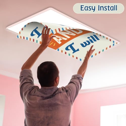8Pcs Classroom Inspirational Fluorescent Light Cover,2x4 FT Modern Graphic - Image 4