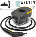 Handheld Steam Cleaner for Home & Car Detailing, 1600W Multi-Purpose Steamer, 1.69QT Large Tank Deep Cleaning Machine with 15 Accessories for Grout, Tile, Furniture by Unknown