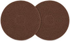 12 Inch Orbiter Brown Scrub Pads 437049, with Silicon Carbide Grit, 2 Pack by Unknown