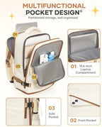 coofay Travel Backpack Carry on Flight Approved Mochila De Viaje Personal Item Travel Bag Backpacks for Travel Backpacks for Men Women Carry on Backpack for Airplanes 18x14x8 Inches Travel Bag - Image 5