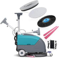C5 18" Walk-Behind Commercial Floor Scrubber Machine, 500W Motor by KARHDIR