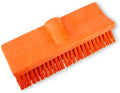 SPARTA 40423EC24 Plastic Floor Scrub Brush, Wall Brush, Equipment Brush with Nonabsorbent Bristles for Industrial Kitchens, Hospitals, Commercial Cleaning, 10 Inches, Orange by SPARTA