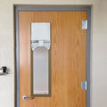 NICETOWN Greyish White Classroom Door Window Cover, Lockdown Shade by NICETOWN