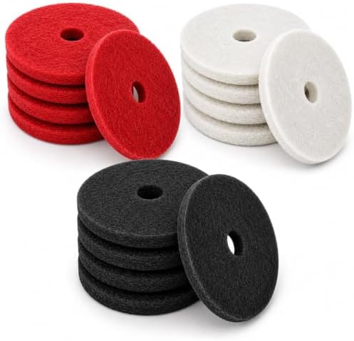 22 Inch Floor Pad Variety Pack, White Red Black, 15 Count by NITODUR