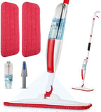 Wet Spray Mop for Floor Cleaning with 14 oz Bottle & 2 Microfiber Pads by PANDAGRIP