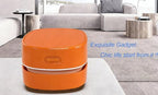 Mini Desk Vacuum Cleaner, Handheld Cordless，USB Charging,Orange. - Image 7