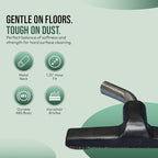 Selgo Hardwood Eureka & Universal Vacuum Cleaner Floor Brush 1 ¼ inch (1.25'') (32mm) Inner Diameter with Horse Hair Soft Bristles 10” Wide (Black - Metal) - Image 2