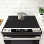 Stove Top Cover for Electric Stove- Range Covers for Electric Stove,Silicone XXL Dish Drying Mat, Glass Cooktop Covers, Flat RV Range top Mats (Black, 36"x21") - Image 7