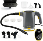 Handheld Steam Cleaner with LED Temperature Display, 15s Fast Heating High Pressure Portable Steam Cleaner for Home Kitchen Car Grout, 15-Piece Accessories, 410ml Detachable Tank by Unknown
