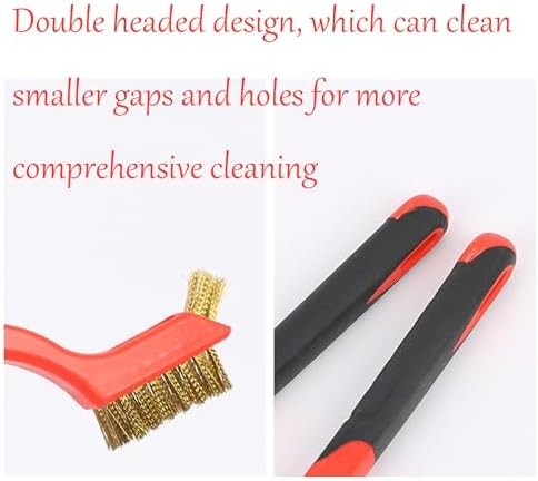 3Pcs Small Brass Wire Cleaning Brushes Set for Rust Removal in Holes - Image 7
