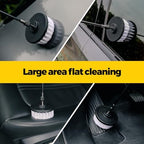 Holikme 6Pack Drill Brush Power Scrubber Cleaning Brush Extended Long Attachment Set All Purpose Drill Scrub Brushes Kit for Grout, Floor, Tub, Shower, Tile, Bathroom and Kitchen Surface White - Image 2