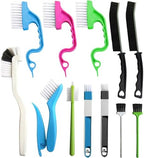 12Pcs Small Crevice Gap Cleaning Brushes, Groove Detail Brush Cleaner Tools by CRAFNEW
