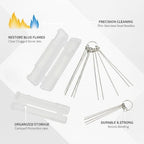Stainless Steel Stove Nozzle Tool Set, Burner Jet Accessory for Gas Cooktop - Image 5