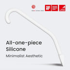 dancemoon JustHang Shower Squeegee with Built-in Hook, 10-Inch White - Image 4