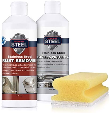 CLEAN MY STEEL Stainless Steel Rust Remover Kit 17 Fl Oz by CleanMySteel