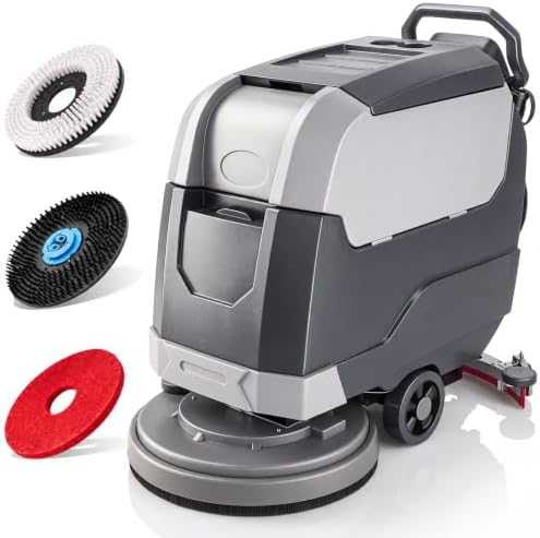Walk-Behind Commercial Floor Scrubber Machine 22" by Velwoxk