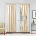 Hiasan French Door Curtains Privacy, Beige, 24W x 72L, 1 Panel by Hiasan