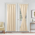 Hiasan French Door Curtains Privacy, Beige, 24W x 72L, 1 Panel by Hiasan