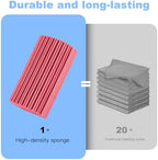 4 Pack Damp Clean Duster Sponge, Magic Sponge Eraser for Household Cleaning, Reusable Dusters Cleaning Supplies for Housekeeping, Dish, Blinds, Glass, Baseboards,Window Track Grooves and Faucets - Image 2