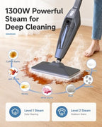 Steam Mop, 14-in-1 Steam Cleaner Floor Cleaning with Upgraded Mop Pads*2 - Image 2