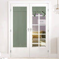 NICETOWN Greyish Green Blackout French Door Curtain Window Cover by NICETOWN