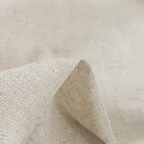jinchan Lien Tier Curtains and Valances, 26x24, 3 Panels, Natural - Image 5