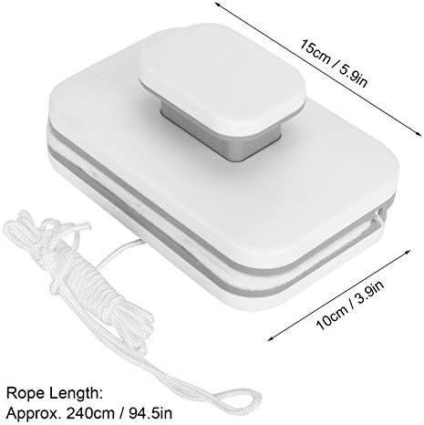 Cocoarm Magnetic Cleaner Tool, Adjustable Double Sided Window Cleaner Glass Wiper with Anti Falling Rope for Home Use, High Rise, Car Window (Glass Thickness 3-10mm) - Image 5