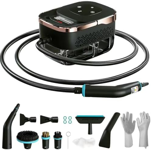 Steam Cleaner for Home, Powerful Steamer for Cleaning, 4Bar Pressure & 15S Instant Heat, Multipurpose Cleaning Steamer with Replacement Heads for Home, Dirt, Grease, Grout, Tile,Floor, Car Detailing by Goodtrust