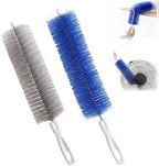 Fan Cleaning Brush, Bendable Microfiber Head, Microfiber Duster for Electric Fan and Blind, Reusable Dust Remover Washable ldeal for Electric Fans Air Conditioning, Home Car Vents, Curtain (Blue+Gray) by OEKYTOY
