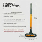 3 in 1 Window Squeegee for Home, 2-Way Brush Window Cleaning Tool with TPR Soft Rubber Squeegee for Cleaning Screens, Glass & Window Tracks - Image 7