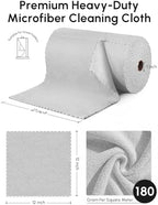 Microfiber Cleaning Cloths Roll 225 Pack 12x12 Inch Lint Free - Image 3