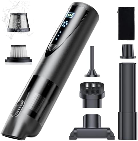 Car Vacuum Portable Cordless, 20000Pa 4-in-1 Vacuum & Air Duster by DrhisekiTheCleanYouWant