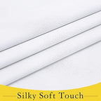 NICETOWN Pure White Tie Up Curtains for French Back Door Windows Cover - Image 5