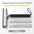 Telescopic 2‑in‑1 Window & Shower Squeegee with Scrubbing Pad - Image 7
