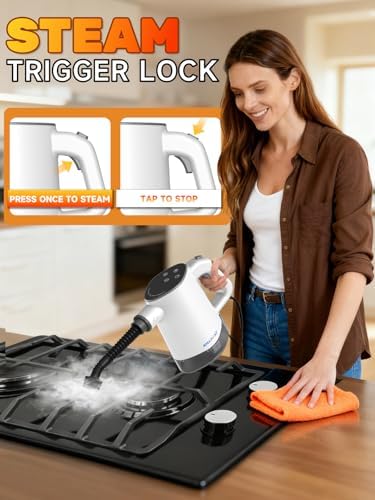 Handheld Steam Cleaner, 10S Fast Heat, Dual Power Modes & Self-Clean - Image 7
