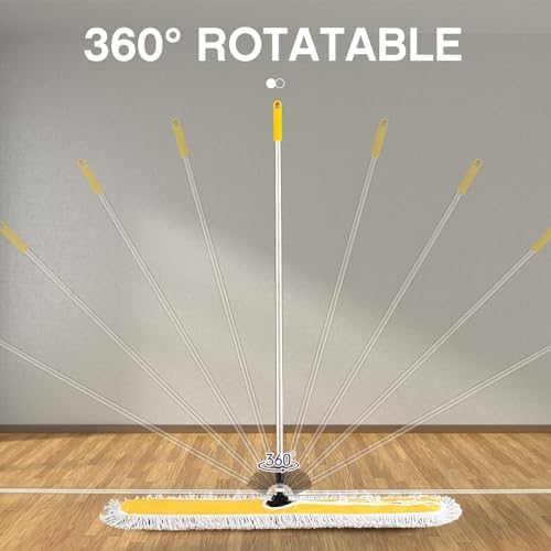 Suclain 2 Pack Dust Mop with Adjustable Handle, Floor Sweeper, 43 Inch - Image 3