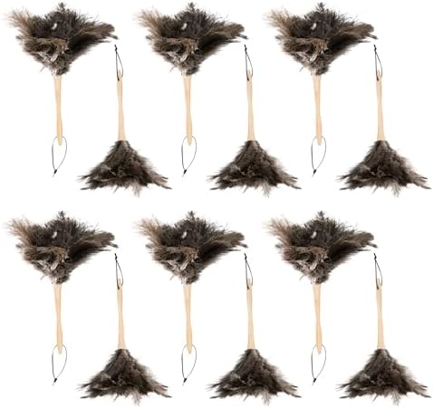 Superio Ostrich Feather Duster Fluffy Dust Remover, with Wooden Handle Reusable for Cleaning Homes, Ceilings, and Furniture (12 Pack) - Image 2