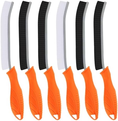 TQRR 6Pcs Hard Bristle Crevice Cleaning Brush-Thin Grout Scrub Brush by TQRR