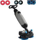 Commercial Walk Behind Floor Scrubber, Portable, 2x250W Brush Power, Dual 4L+7L Tanks, 1200㎡/h Coverage, for Home Office (Grey) by Unknown