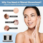 Filtered Shower Head with Upgraded Activated Carbon Filter - High Pressure Shower Head with Hard Water Softener - 7 Settings Bathroom Rain Showerhead to Remove Chlorine and Heavy Metals - Image 4