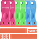 WORKPRO Plastic Razor Blade Scraper Kit, 6 Scrapers with 120 Blades by WORKPRO