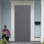 NICETOWN Thermal Insulated Door Curtain Temporary Door 38"x84" Cold Resistant Cover with 3 Hanging Ways, Energy Saving for Winter Indoor & Outdoor Use, 1 Panel, Grey - Image 6