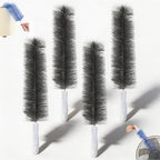 Bendable Microfiber Duster, Reusable Dust Remover, 2027 New Fan Cleaning Brush Washable ldeal for Electric Fans Air Conditioning, Home Car Vents, Curtain (Gray*4) by Unknown