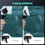 Window Vacuum Cleaner Kit Cordless, 35Min Runtime & 2 Suction Nozzles Cleaning Tool, All-in-One Electric Squeegee Spray Kit for Streak-Free Windows Washing, Shower Glass, Mirrors,Car - Image 4