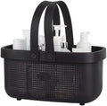 Portable Shower Caddy Basket with Handles Plastic Storage Basket Black by JiatuA