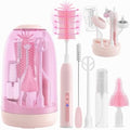 Electric Bottle Brush Cleaner,Electric Baby Bottle Brush Cleaner with Silicone Nipple&Straw Brush,Soap Dispenser,Drying Rack-Waterproof,Long Battery Life,Travel Bottle Cleaner Kit for Babies by BoutarzyOfficial