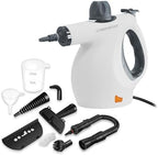 Comforday Multi-Purpose Steam Cleaner with 9-Piece Accessories, Pressurized Handheld Steam Cleaner, Perfect for Stain Removal, Curtains, Car Seats, Floor, Bathroom (White) by COMFORDAY