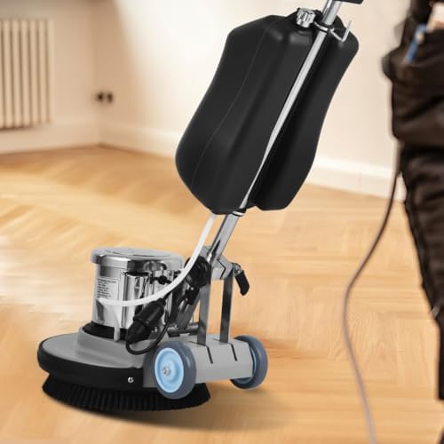 17" Commercial Floor Scrubber Machine with 3 Brushes, Floor Buffer Machine by Unknown